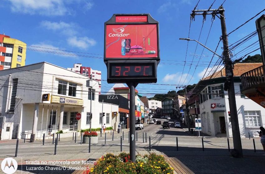  Seguem as altas temperaturas