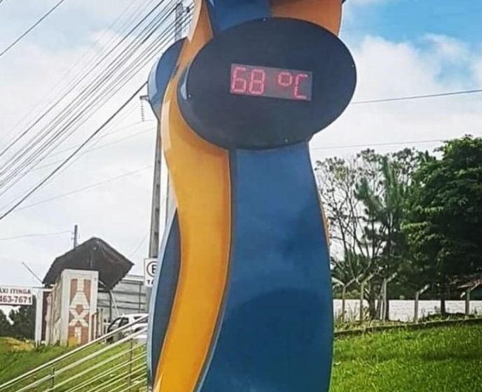  Com calor intenso, termômetro chega a marcar mais de 60º C em Joinville