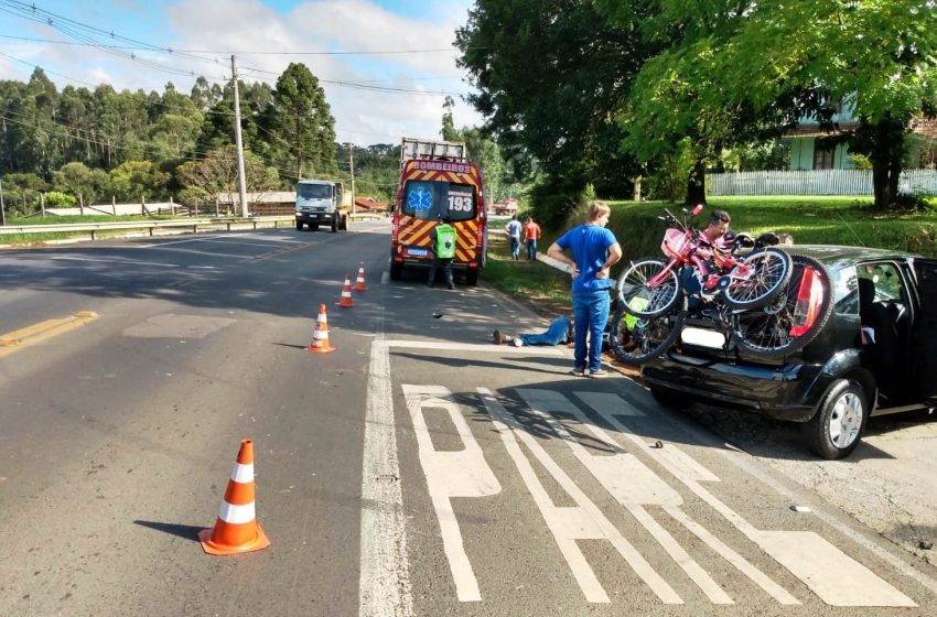  Rapaz fica gravemente ferido em acidente na BR-280