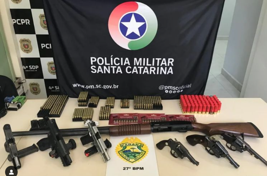  Ação conjunta resulta na apreensão de diversas armas de fogo