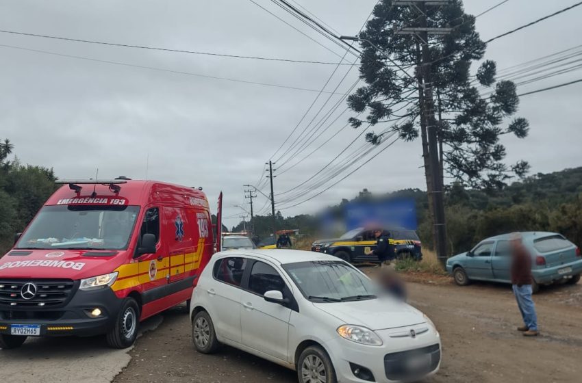  Motociclista é encaminhado ao Hospital após acidente