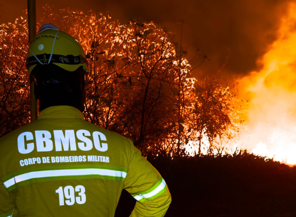  Bombeiros de Santa Catarina completam cinco dias de ação no Pantanal