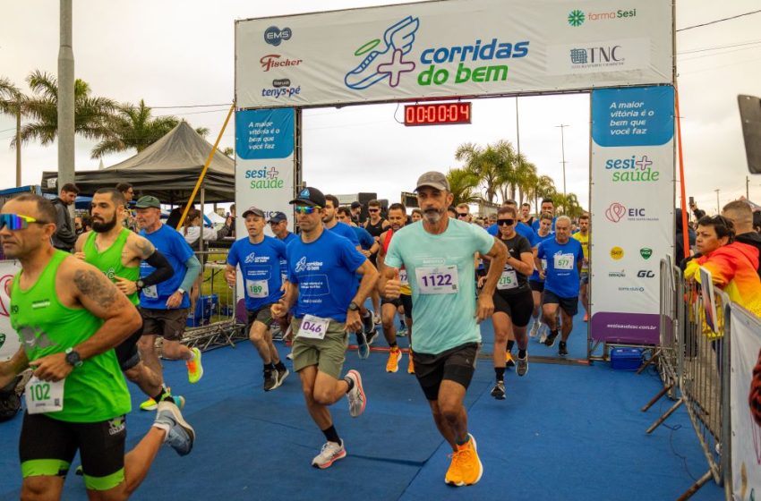  Corridas do Bem ultrapassa marca de meio milhão de reais doados a instituições de SC