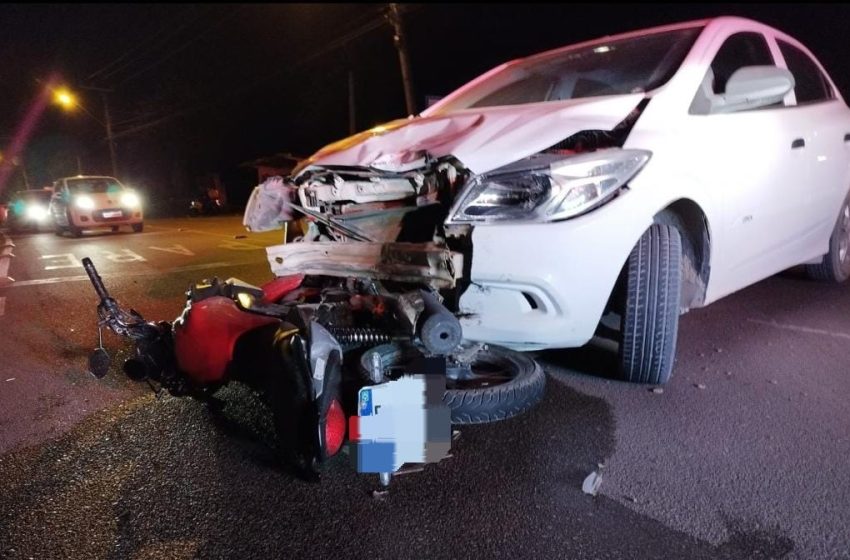  Motociclista ferido em acidente na Rodovia dos Móveis