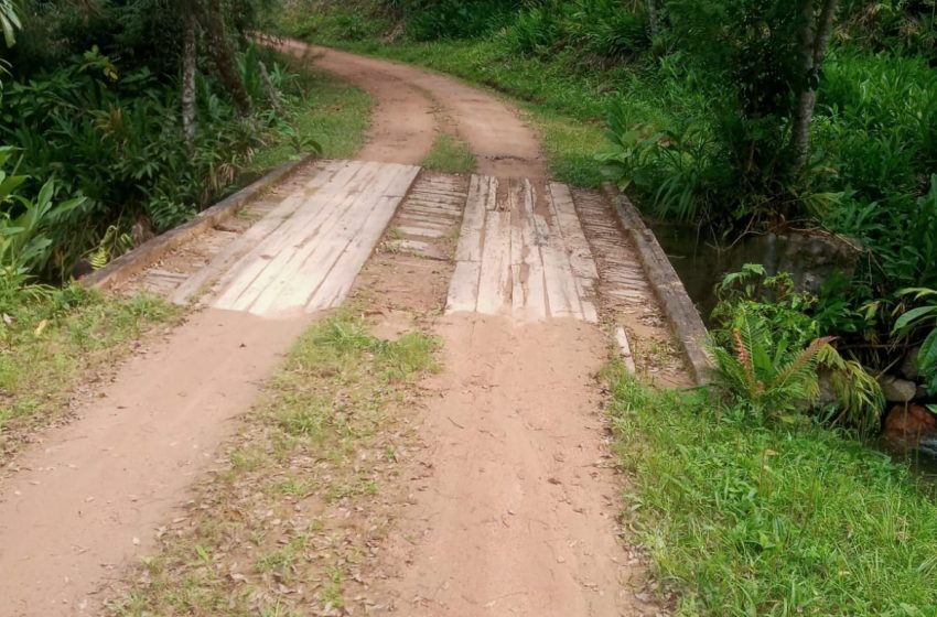  ATENÇÃO: ponte na Estrada Saraiva interditada nesta segunda