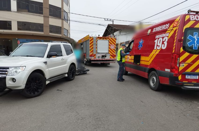  Duas pessoas conduzidas ao Hospital após acidente no centro